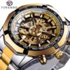 New Forsining 340 Classic Men's Fashion Casual Hap Emurgement Luminous Full Automatic Machine