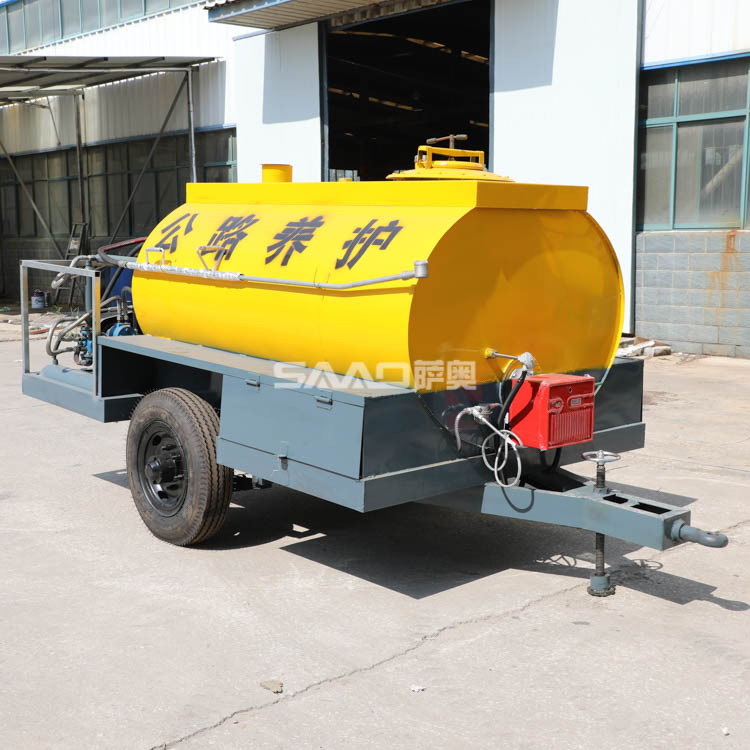 Sao pequeña mano empuje esparcidor de asfalto caliente pavimento esparcidor de gasolina esparcidor de asfalto de emulsión de tierra