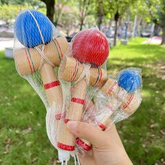 木製剣玉スキルボールエントリートレーニング手と目のコーディネーションパズル伝統的なフィットネスレジャー剣玉スキルボール卸売