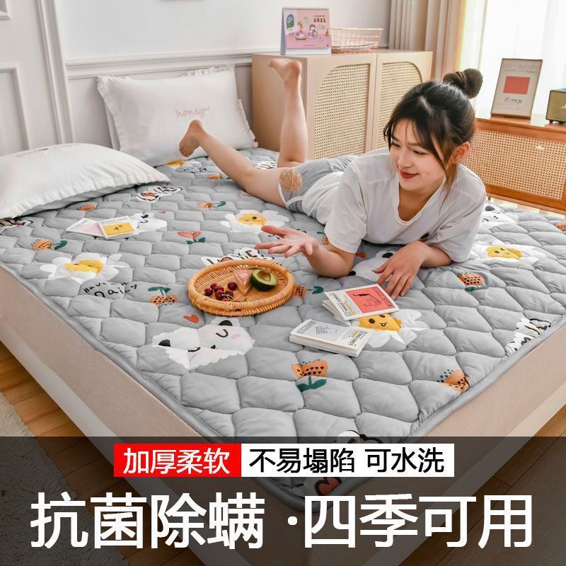 Mattress for All Seasons, Machine Washable 1.5 Tatami Mat Sleeping Mat Mattress Single and Double Dormitory Floor Mat Factory Export