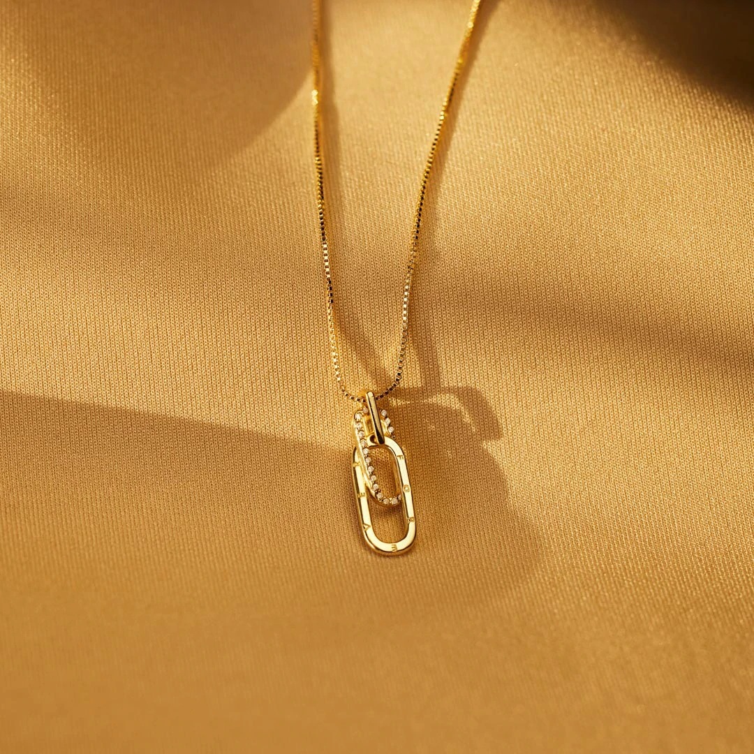 5g Weight Zircon Inlay Material Pendant Necklace Classification 925 sterling silver Chain Material 1 Piece Quantity 925 Sterling Silver Zircon Inlay Solid Color Pendant Necklace