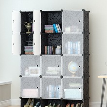 简易衣柜现代简约树脂成人钢架折叠组装布艺衣橱组合收纳柜子宿w&