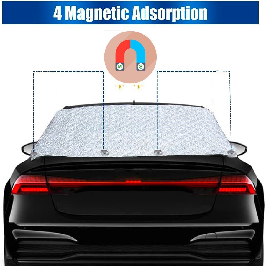 Universal Car Rear Magnetic Sunshade Aluminum Foil Frost-Proof Anti-Freeze Snow Cover Car Window Sunshade Car Sunshade