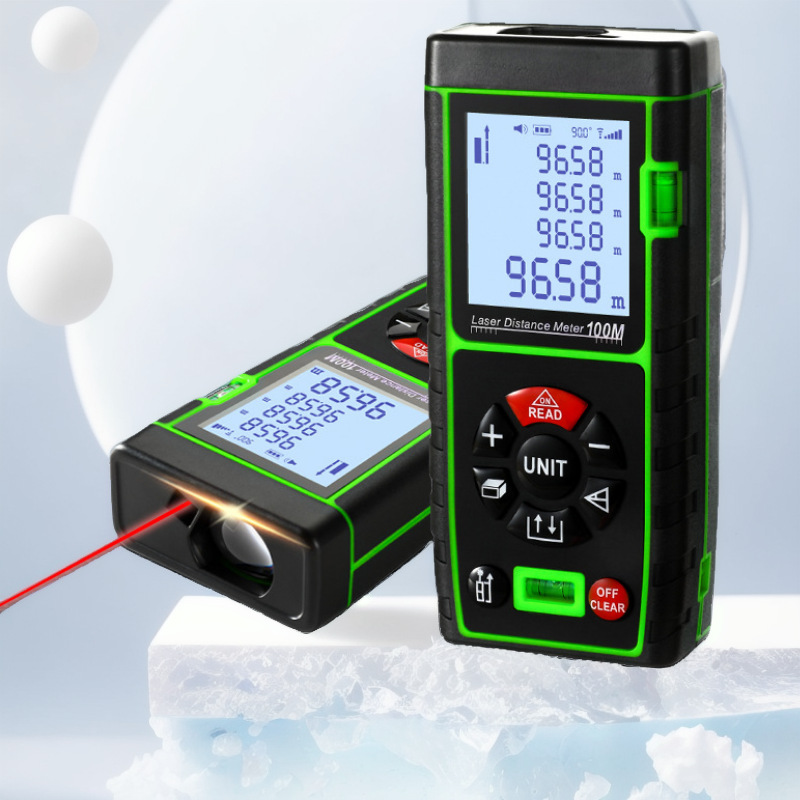 激光测距仪双水平泡50米厂家货源红外线手持测量仪激光尺电子尺