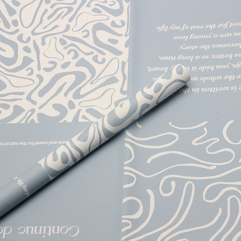 Huaxi París graffiti papel de embalaje de flores impermeable estilo coreano florista ramo material de papel de embalaje de flores