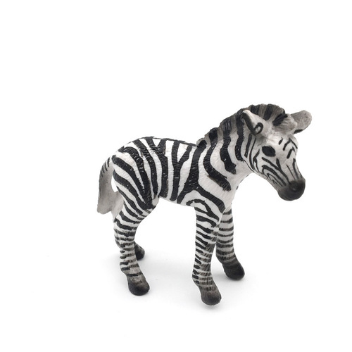 PVC Simulated Zebra Model, Children's Early Education Solid Zebra Toy, Wildlife Park Ornament Wholesale