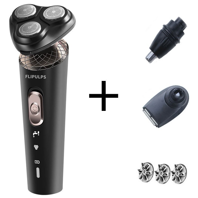 Tres en uno más tres cuchillas