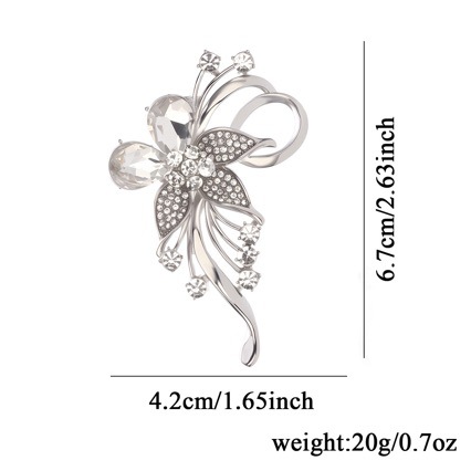 Luxe bloemen strass broche voor dames elegante speld voor pak_voghion.com