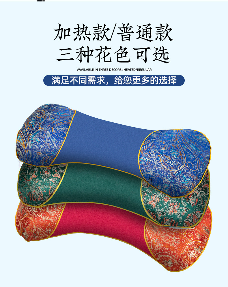 Mugwort Bone Pillow Ai Ye Cervical Neck Pillow Unheated Green Coarse Cloth Support Cushion quality and texture