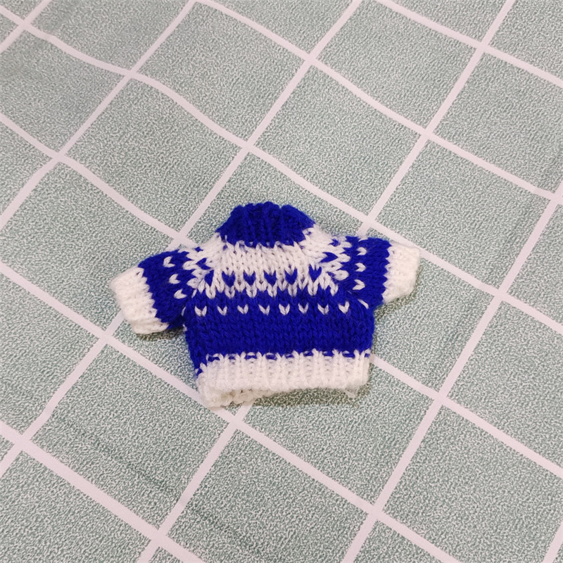 Venta caliente perro cabeza 14cm muñeco de peluche suéter colección de accesorios de ropa rabu ropa spot al por mayor