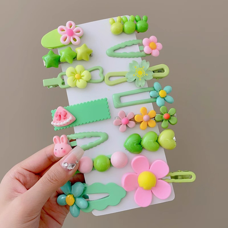 Clip de cabello de dibujos animados para bebés, cabello de bebés poco no lesiones, clip de cabello fetal, clip de tela para niñas, clip de cabello de sudor roto, adornamiento para el cabello