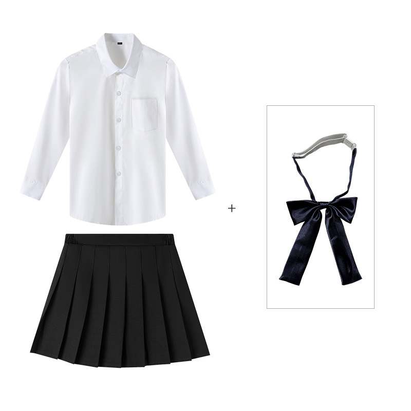 Traje para niñas Primavera y otoño 2023 nueva falda de estilo preppy casual de dos piezas estilo coreano Falda plisada a juego