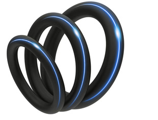Cross-border Hot Triple Ring Egg Ring Delay Locking Essence Foreskin Restraint Ring Silicone Ring Sex Goods