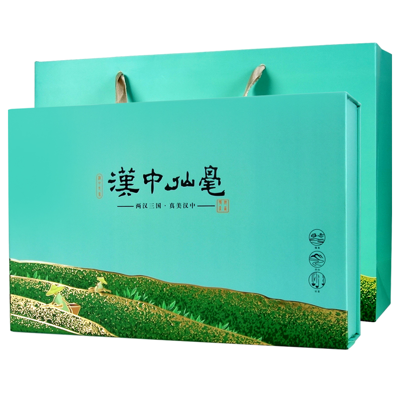 陕西汉中仙毫礼盒装新茶午子仙毫雀舌茶叶西乡绿茶