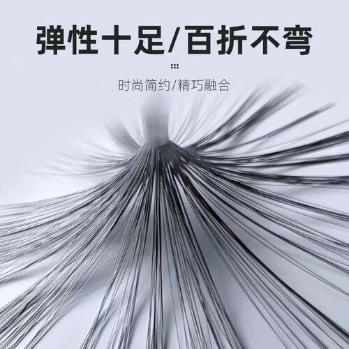 Stainless steel pot brush new large size cleaning kitchen utensils without hiding dirt kitchen household pot washing artifact steel wire long brush