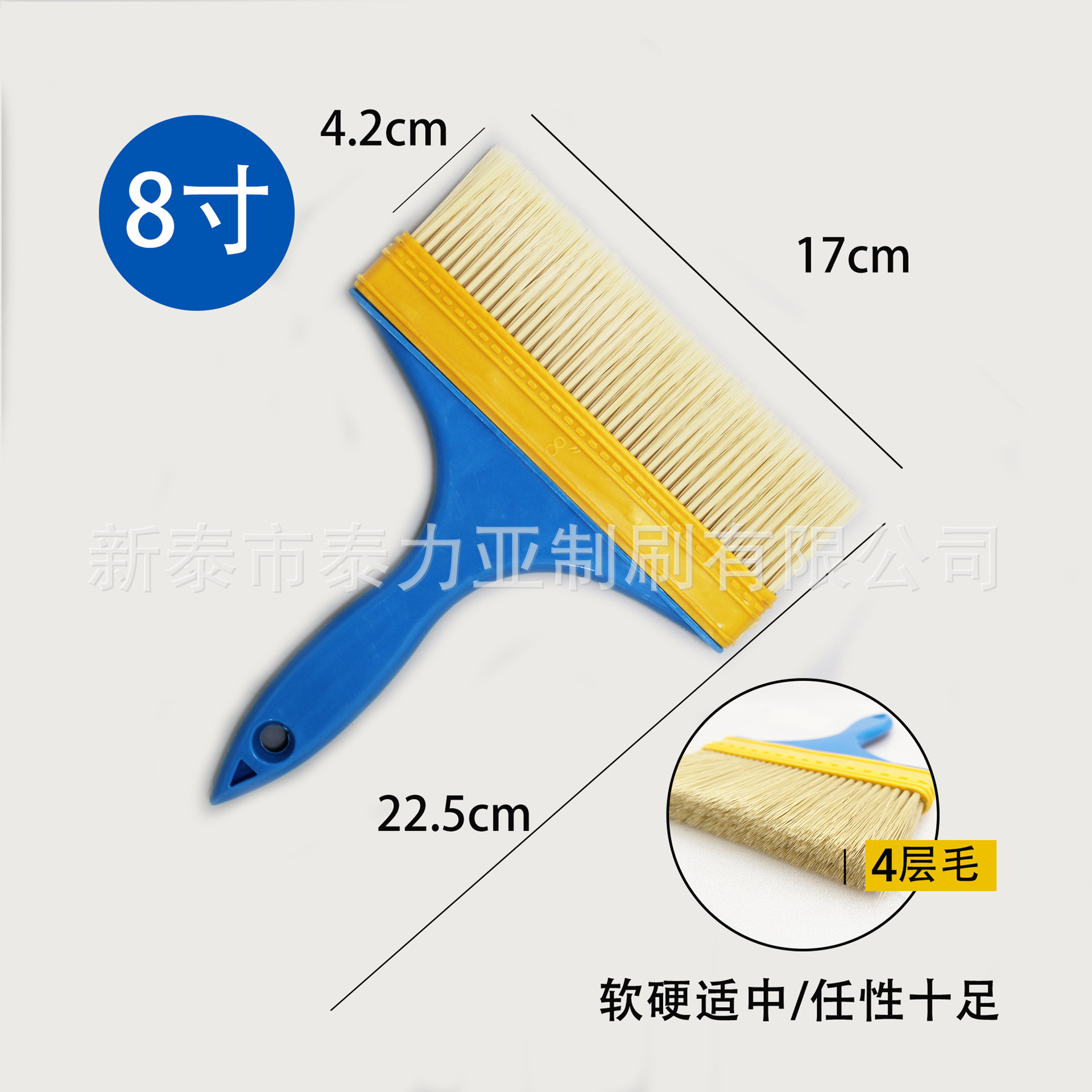 Fábrica al por mayor mango de plástico cepillo de plantación de cabello afilado cepillo de pintura de seda sin pelusa cepillo de barbacoa limpieza industrial cepillo de pelo suave