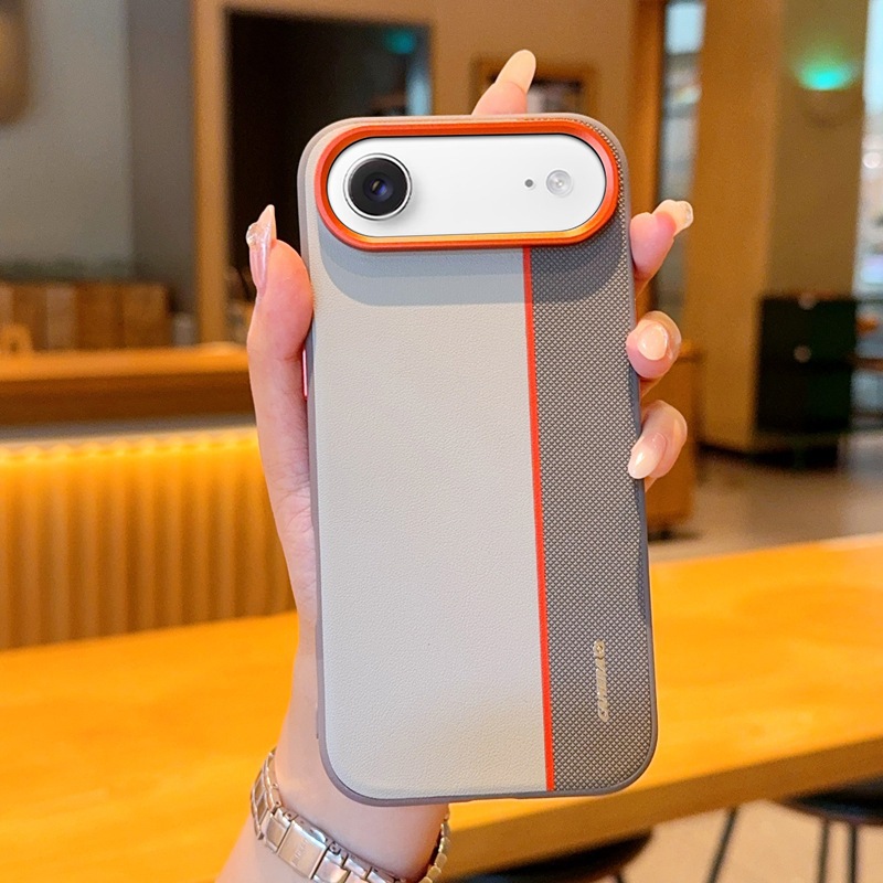 Aplicable para iPhone17ProMax oro armadura tres cubierta de naranja caja de teléfono de metal naranja lente cubierta de anillo de protección manzana 17 image 9
