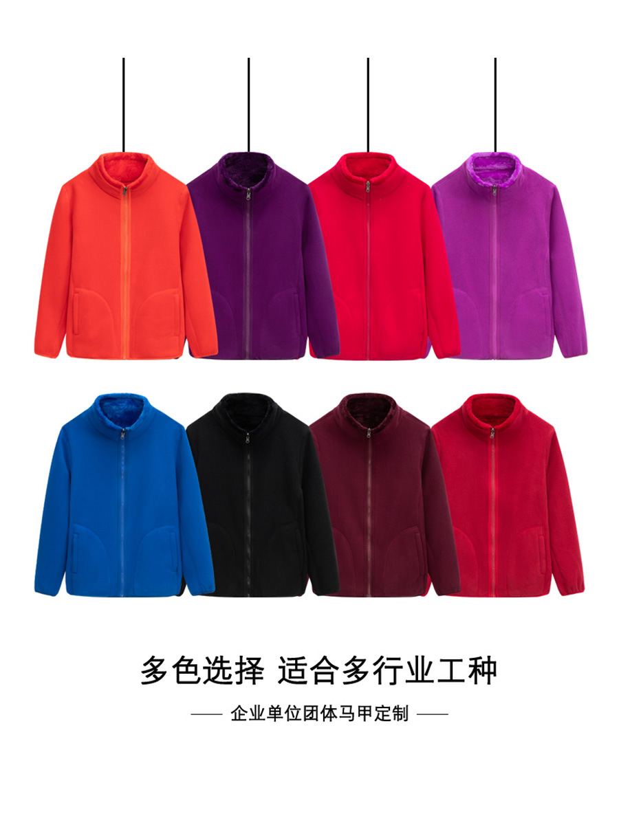 Chaqueta de trabajo de terciopelo de cuello vertical comercio exterior transfronterizo chaqueta de ropa de hombre doble cara chaqueta de terciopelo de grano grueso personalizado