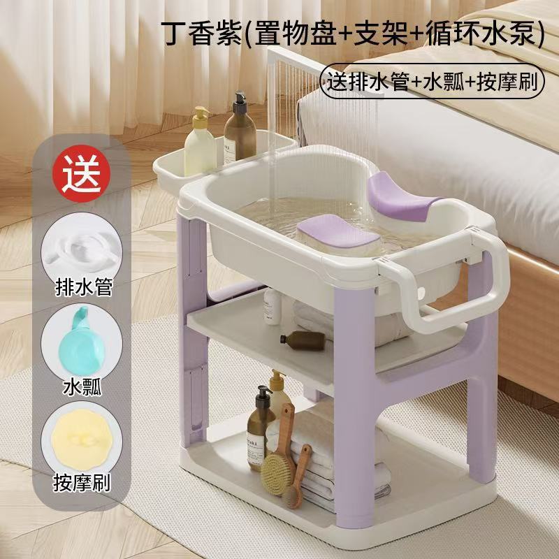 lavabo doméstico para mujeres embarazadas tipo reclinado para mujeres embarazadas, lavabo de cabello para niños embarazados, lavabo de cabello para ancianos acostados con ruedas elevables image 12