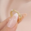 One size ring, small design jewelry, European style, moonstone, light luxury style