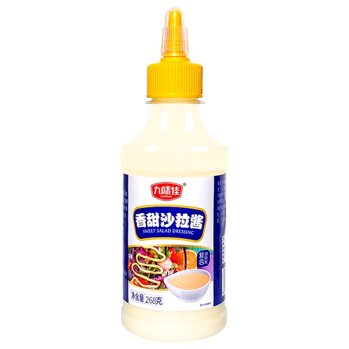 Factory direct supply Jiuweijia salad dressing 268g sweet fruit salad juice vegetable sushi burger sauce