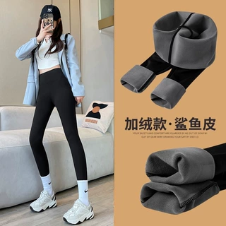 秋冬紧身保暖棉裤加绒加厚羊羔绒鲨鱼裤女外穿打底瑜伽打底裤批发
