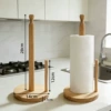 Wooden paper towel holder in an OPP bag [Pine]