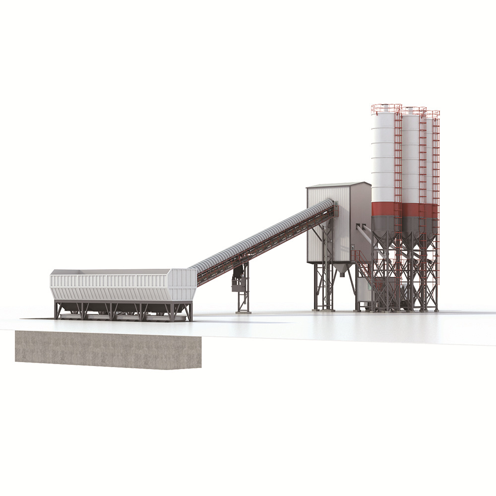 高铁专用型HZS120混凝土搅拌站JS2000搅拌机水泥拌合设备全自动