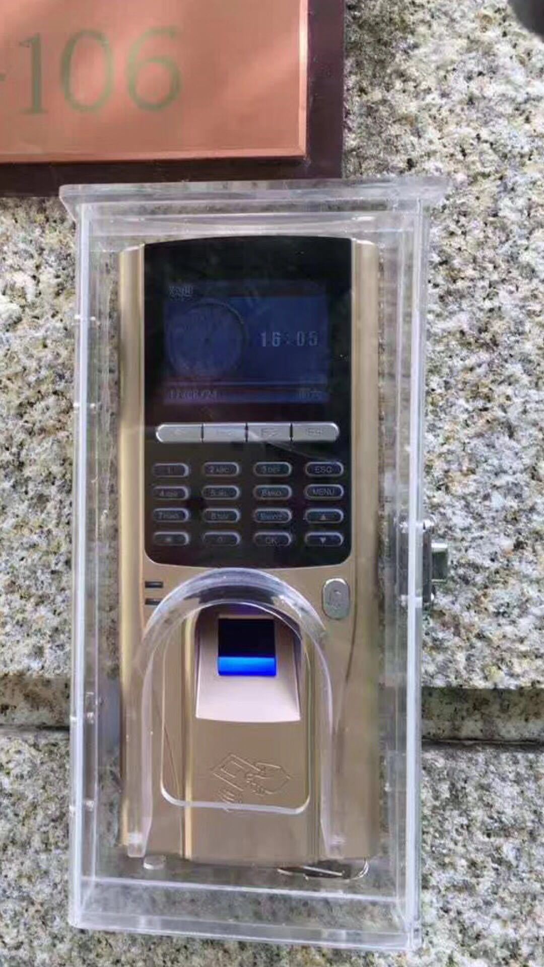 Caja F7 impermeable más cubierta de huella dactilar + tornillo 2-3MM desviación