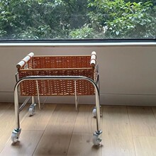 Trolley household removable imitation rattan pram antique跨