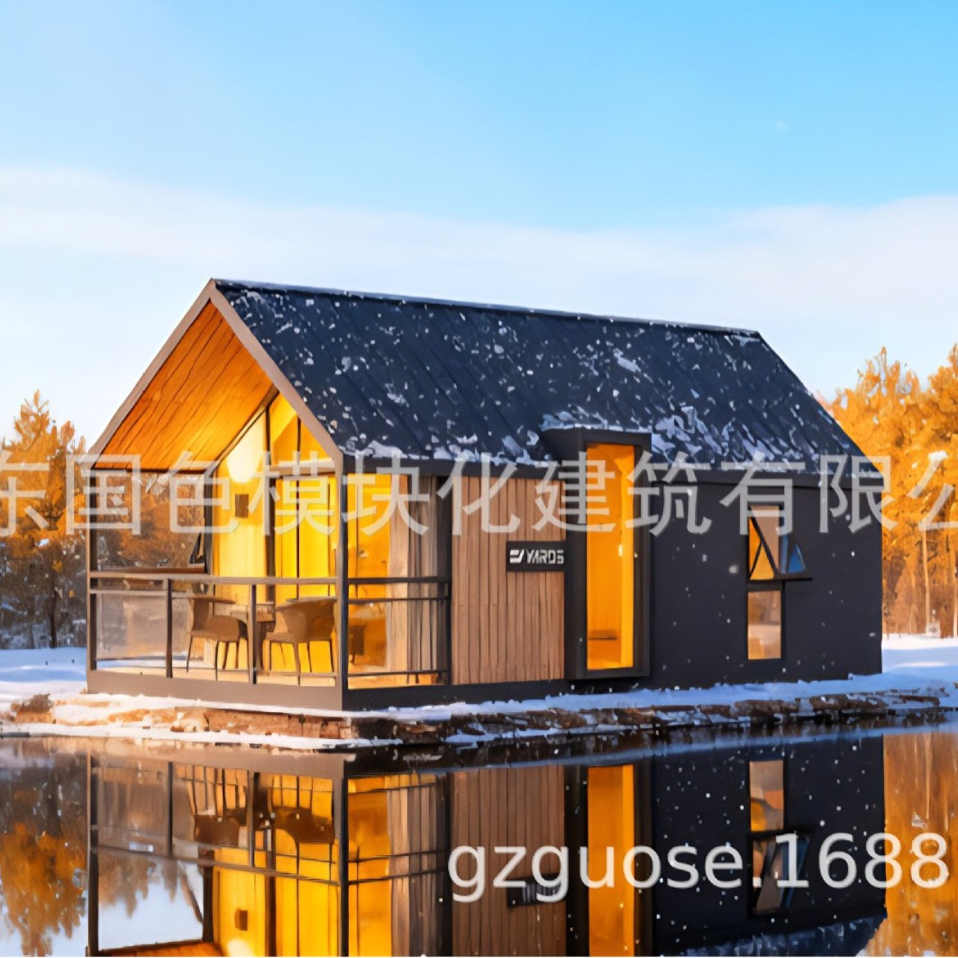 Casa modular de acero ligero, cápsula de manzana, alojamiento residencial en línea, campamento de cápsula espacial roja, casa de acero ligero, casa de placa móvil personalizada