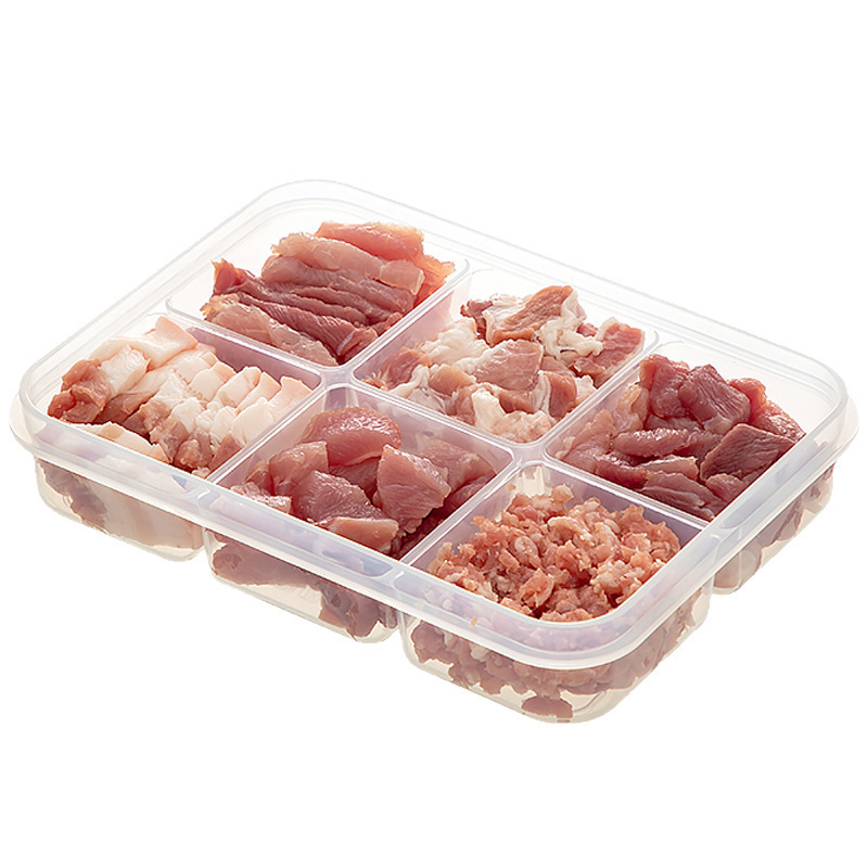 肉类食材冷冻保鲜盒姜葱蒜盒分装储藏备菜盒子冰箱食物分格收纳盒|undefined