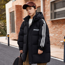 儿童羽绒服男童中长款新款2025洋气新款中大童冬季加厚反季外套