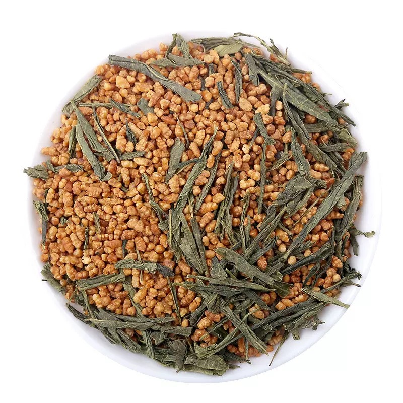 Genmaicha Japanese Style Brown Rice Green Tea Loose Bulk 500g for Hotels Restaurants Hotpot in use