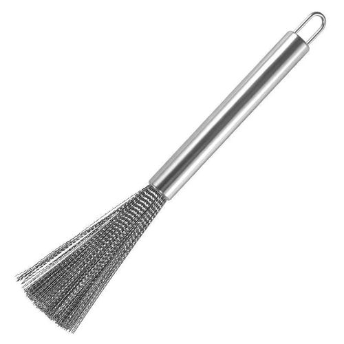 Internet-famous 201 stainless steel pot brush, non-damaging dishwashing cleaning tool, multi-functional household wire brush for pots, wholesale
