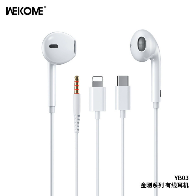 WEKOME Король Кинг Конг YB03 проводные наушники Белый 3.5мм/Type-C/IPH совместимый с Apple вкладыш гарнитура