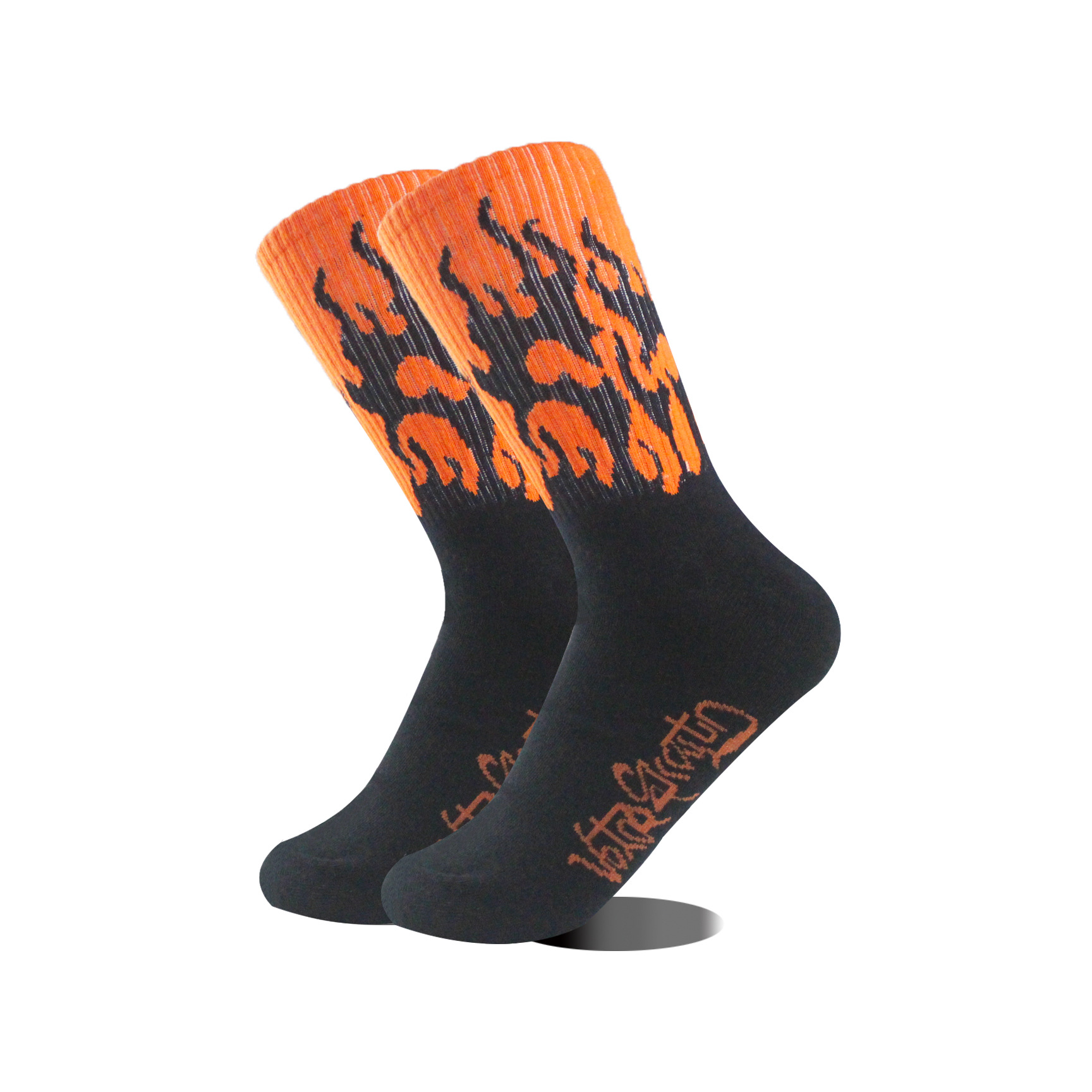 Unisex Simple Style Flame Cotton Crew Socks A Pair display picture 11