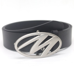 Trendy New Elliptical M-Button Belted Jeans Skirt Accessory Fashion Versatile Personality Belt Factory Direct Sale