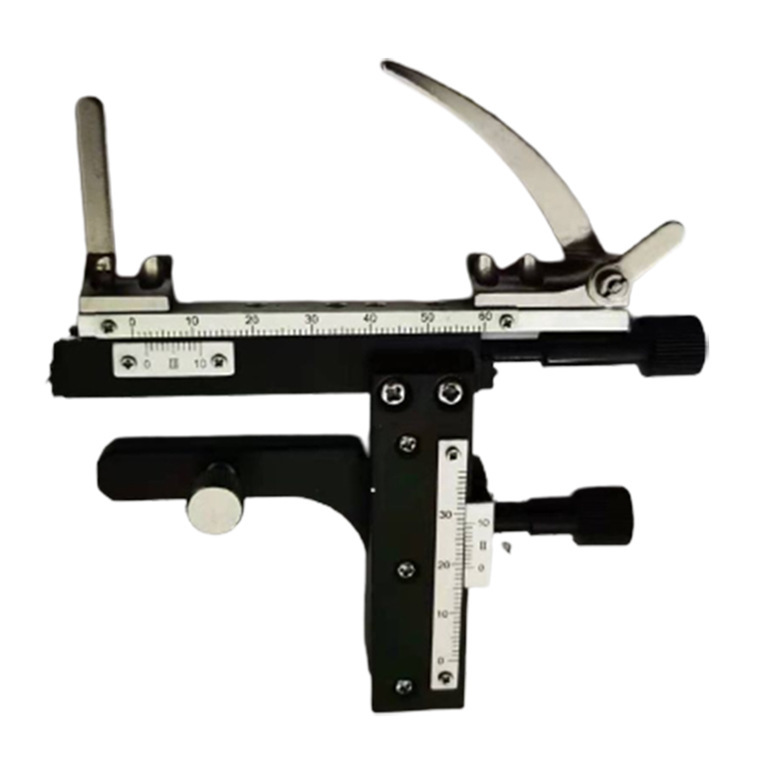 Bio-optical microscope movement caliper vernier caliper metal tape scale up and down left and right adjustment ruler