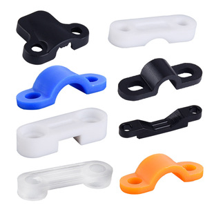 Free shipping power cord plastic flat-line pressing plate electrical wire fixing clip cable bridge type arc pressing piece