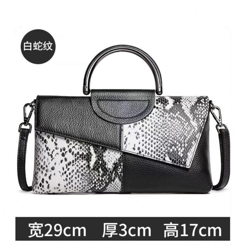 인기 핸드백 흰 뱀