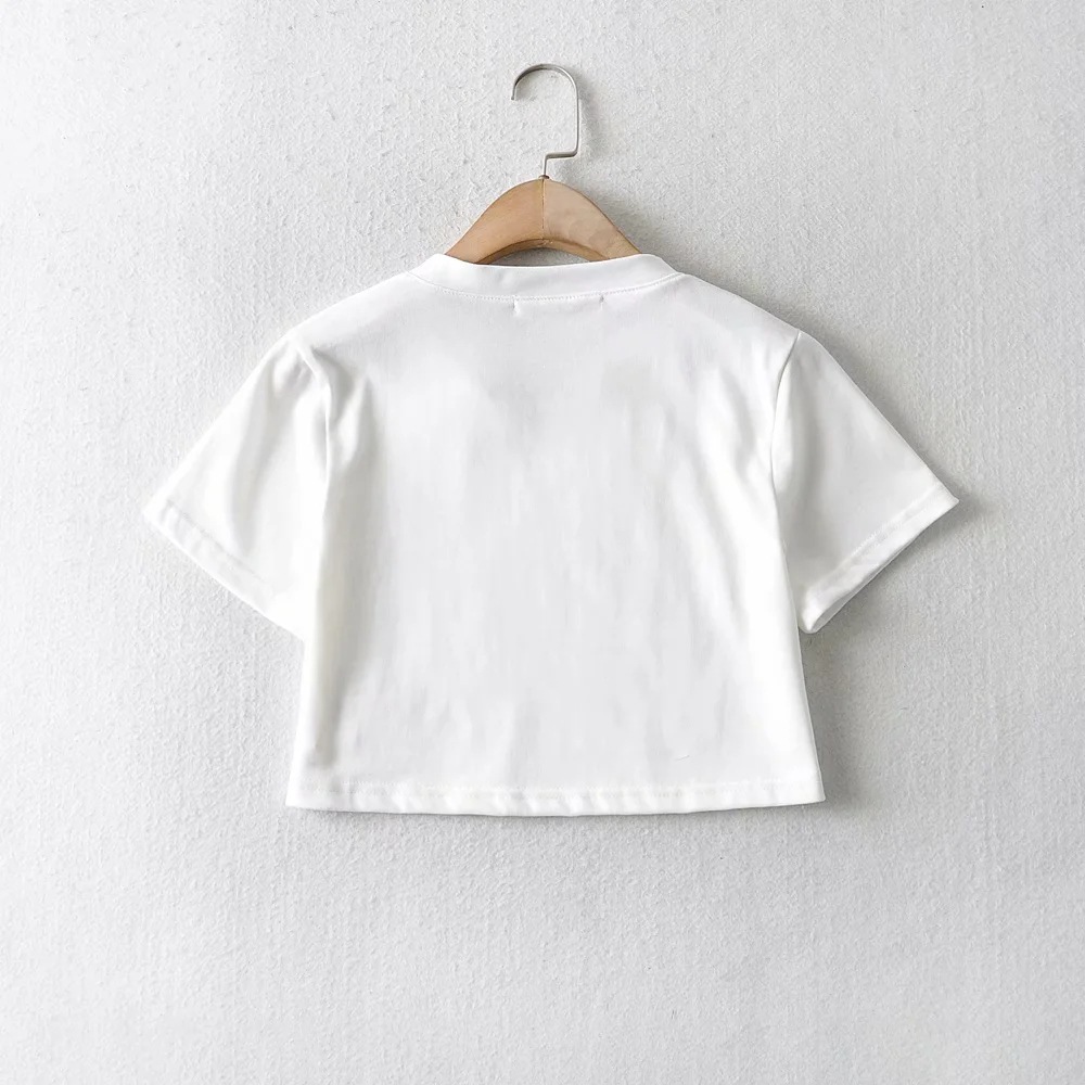 short-sleeved cropped top NSHS25269