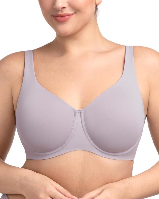 Hsia Women's Reducing Bra Plus Size Full Coverage Unlined T-Shirt Bra Seamless Underwire Cool and Plaid Hsia Women's Reducing Bra Plus Size Full Coverage Unlined T-Shirt Bra Seamless Underwire Cool and Plaid