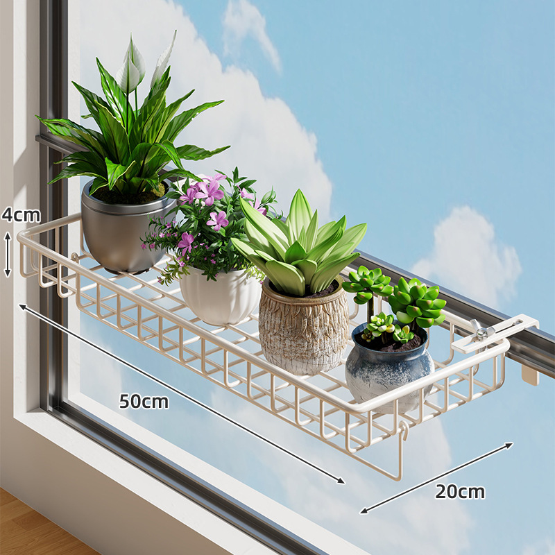 花架阳台悬挂置物架栏杆护栏窗台挂式花盆架多肉植物托架盆栽挂架|undefined