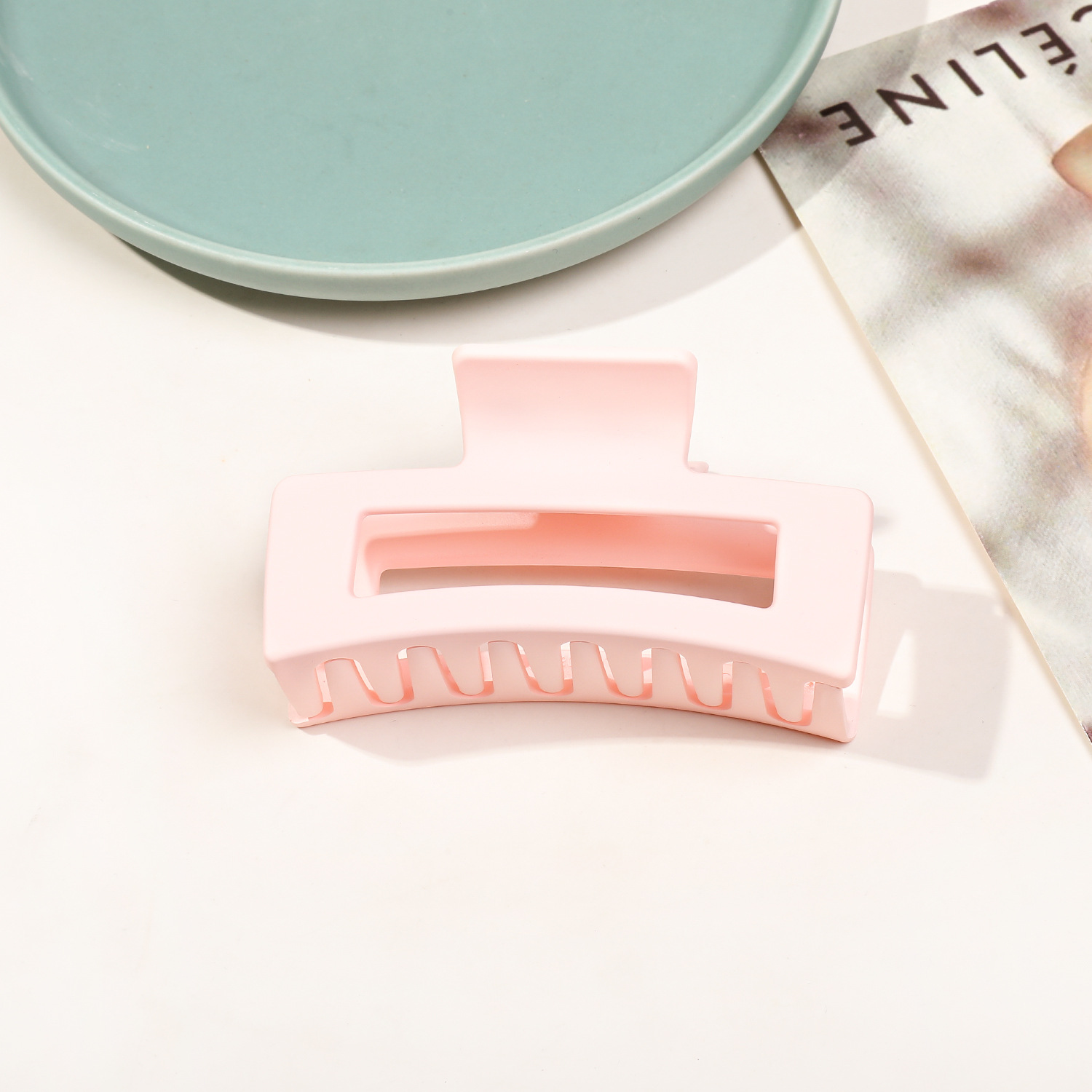 8.5cm 사각 프로스트 라이트 핑크 12