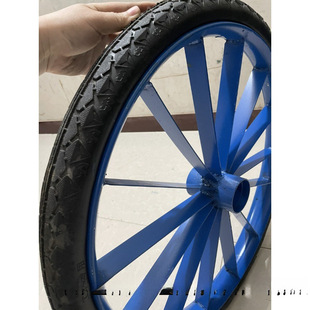 Construction Site Trolley Tire 26×21/2 Labor Car Solid Wheel Trolley Bucket Truck Frame Car Rickshaw