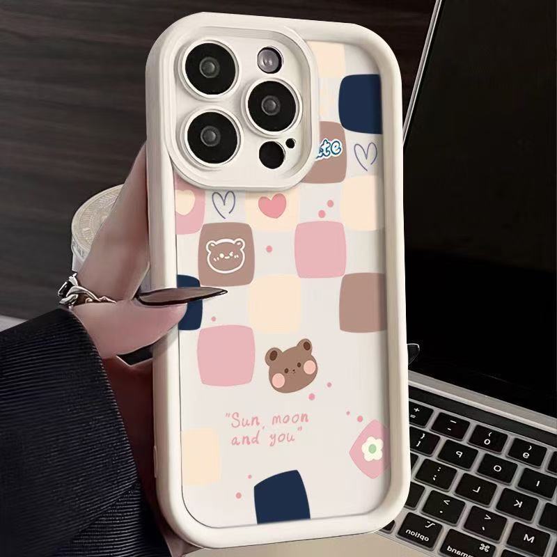 Aplicable a Apple iphone16promax funda para teléfono móvil Apple 15 anti-caída 14 dibujos animados 13promax nuevo 12x