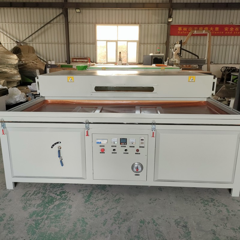 软包硬包门窗橱柜真空覆膜机免漆移门大负压半自动手拉台面吸塑机