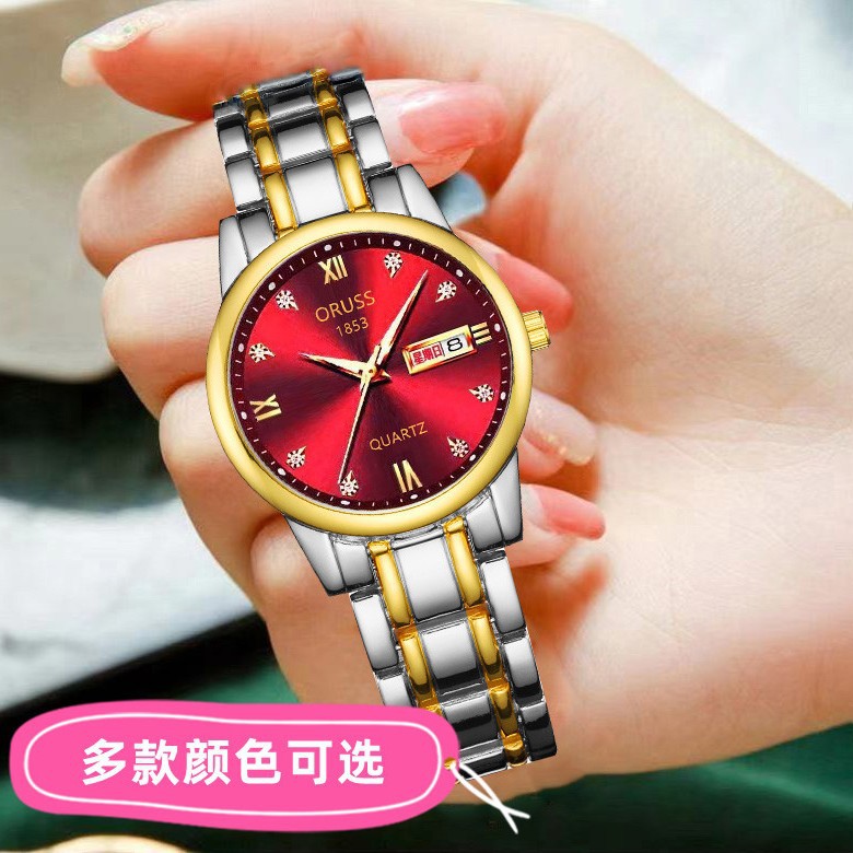 Foreign Trade Watches, Women's Watches, Waterproof Women's Watches, Steel Band Watches, Dual Calendar Quartz Watches, Fashion Watches Wholesale