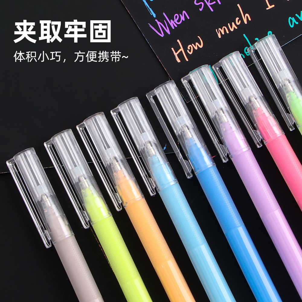 Nuevo tipo de tinta de agua de gran capacidad para estudiantes de graffiti especial color trazado puntero flash puntero destacado papelería al por mayor
